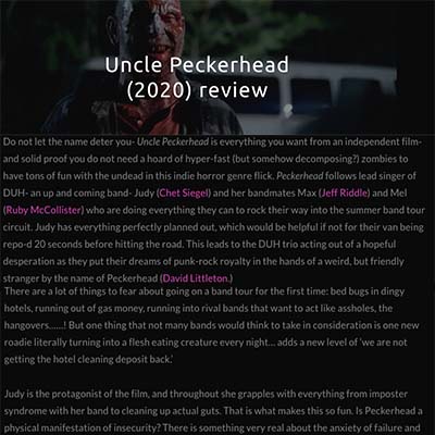 Uncle Peckerhead (2020) review